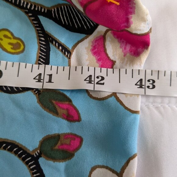 Natori Caftan Floral Lounge Gown Women's Large Vibrant Colorful Breezy V-Neck - Picture 15 of 16